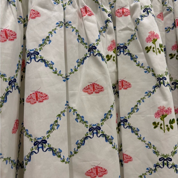 Hill House Floral Mini Dress - White and Pink - Picture 3 of 4